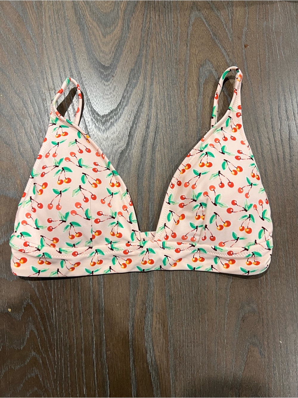 J crew women’s cherry bikini top